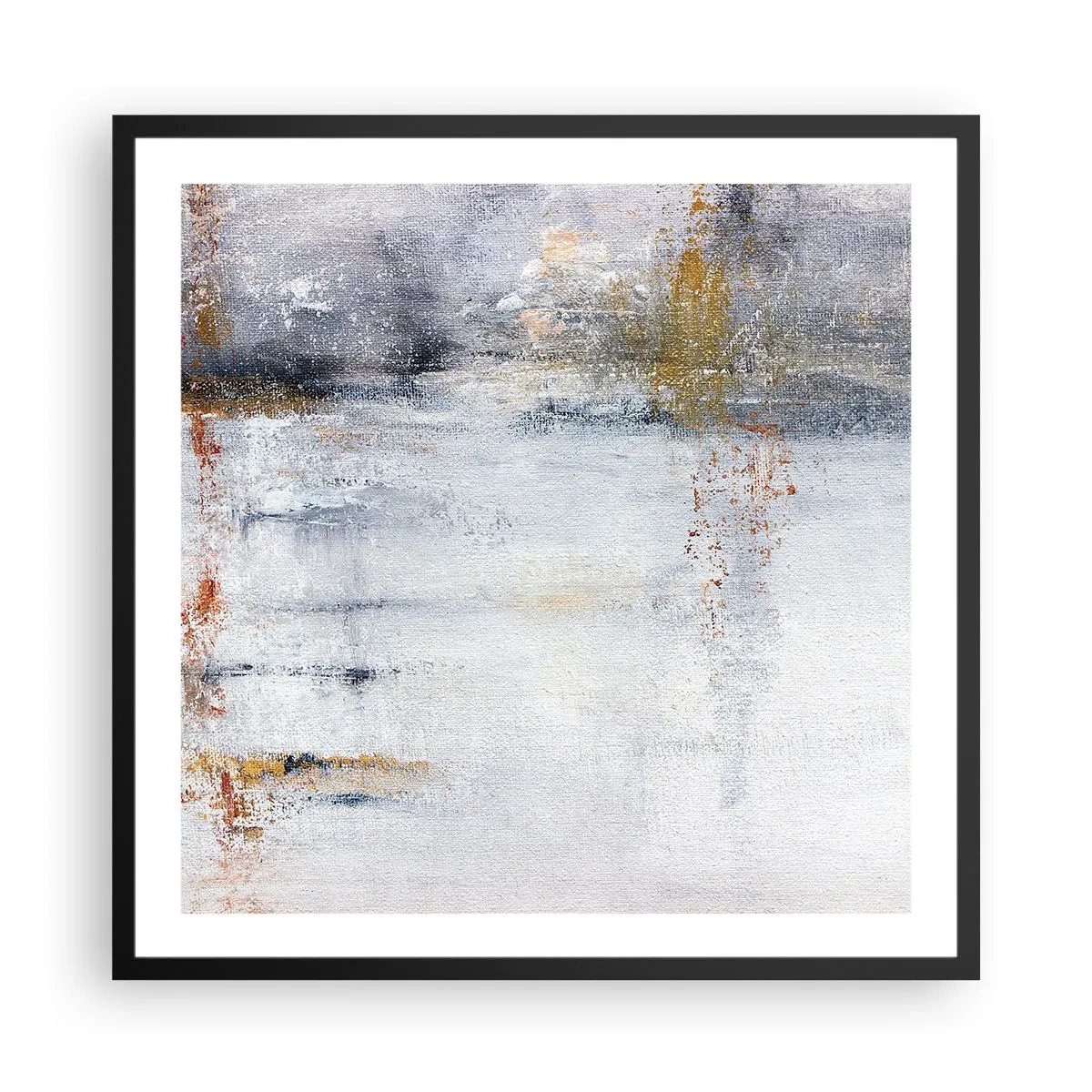 Plagát v čiernom ráme - Za závojom vzduchu - 60x60 cm