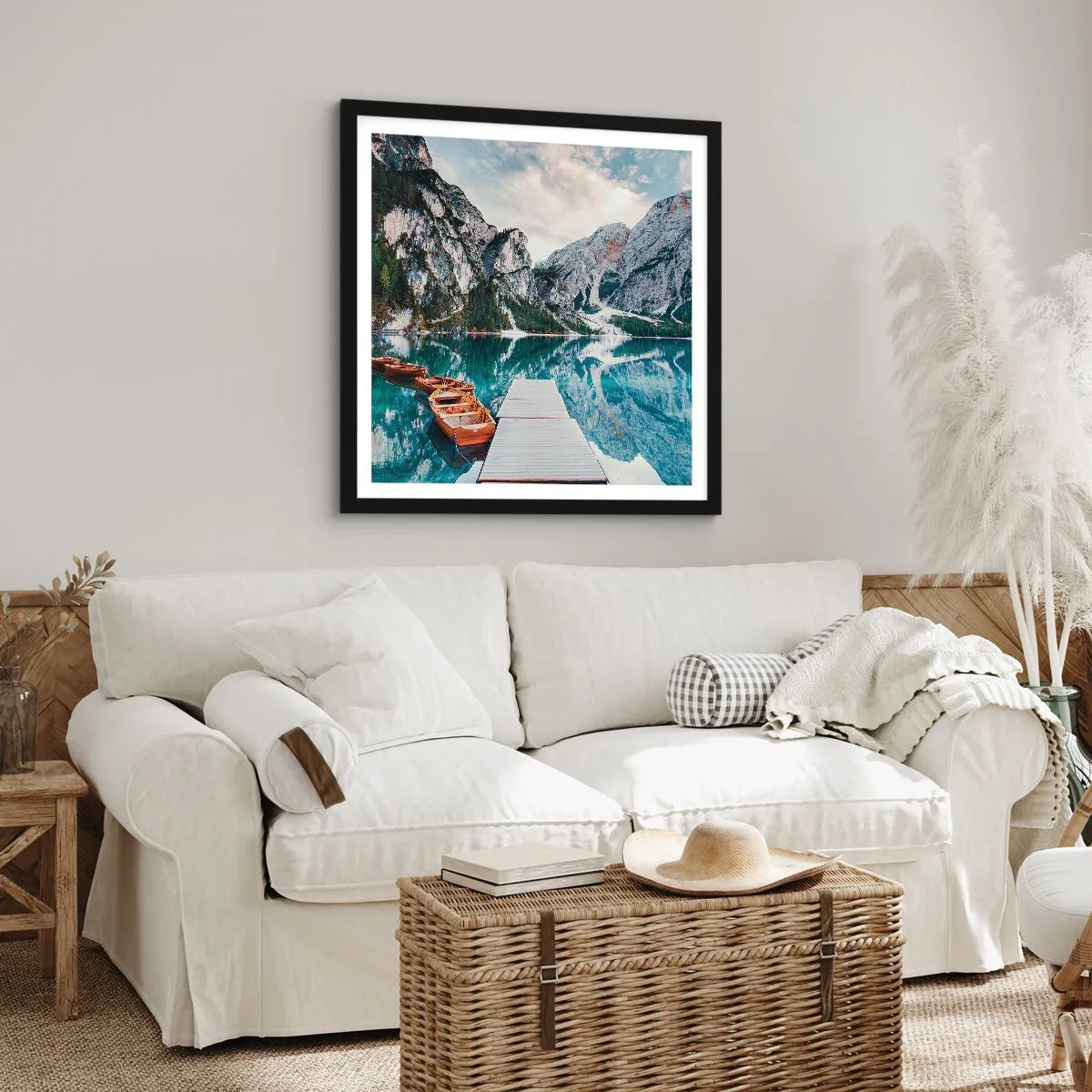 Plagát v čiernom ráme - Ukážeme vám krásu - 40x40 cm