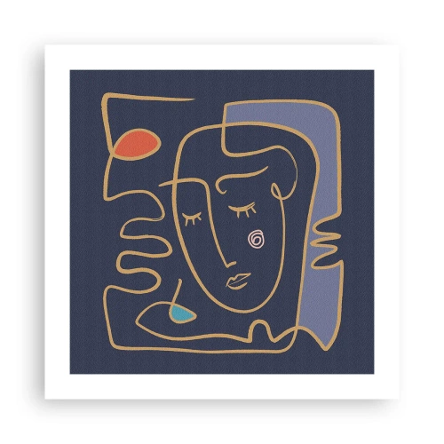 Plagát - V zádumčivosti - 50x50 cm