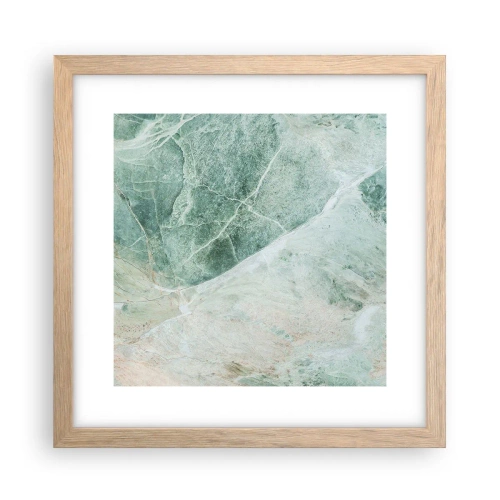 Plagát v ráme zo svetlého duba - Vznešený chlad kameňa - 30x30 cm