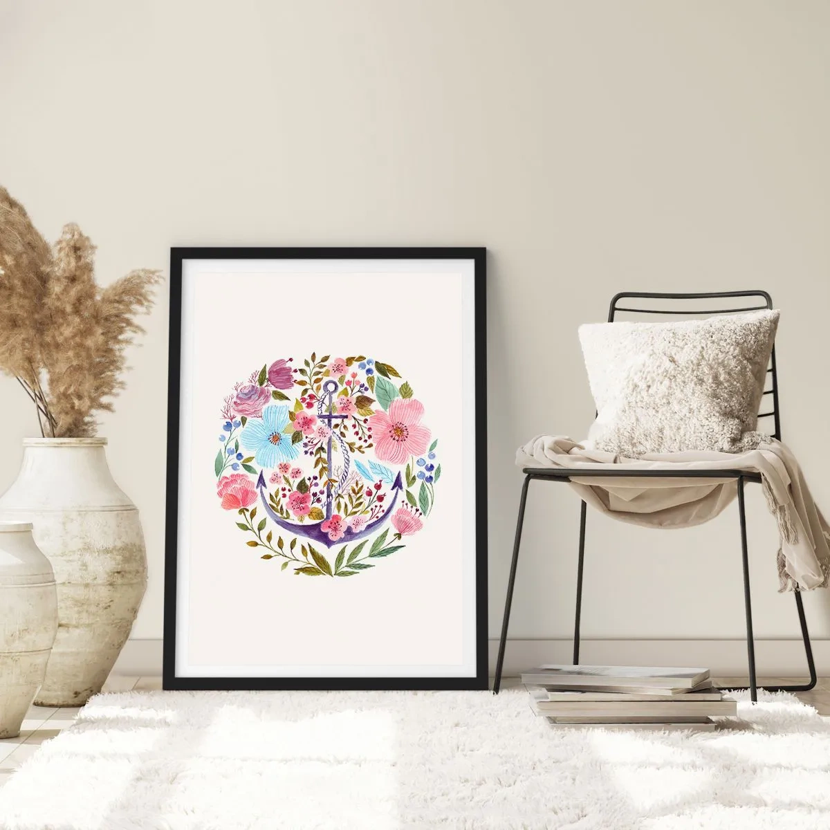 Plagát v čiernom ráme - Námorníkov krásny sen - 61x91 cm