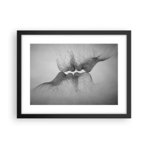 Plagát v čiernom ráme - Bozk vetra - 40x30 cm