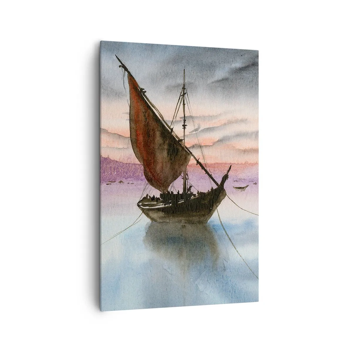 Obraz na plátne - Večer v prístave - 80x120 cm