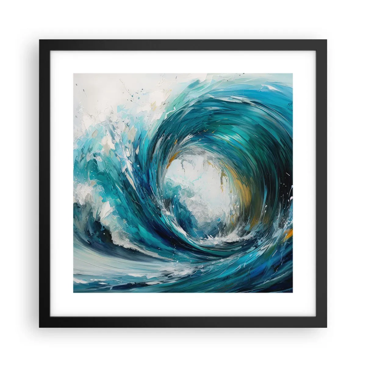 Plagát v čiernom ráme - Morský portál - 40x40 cm