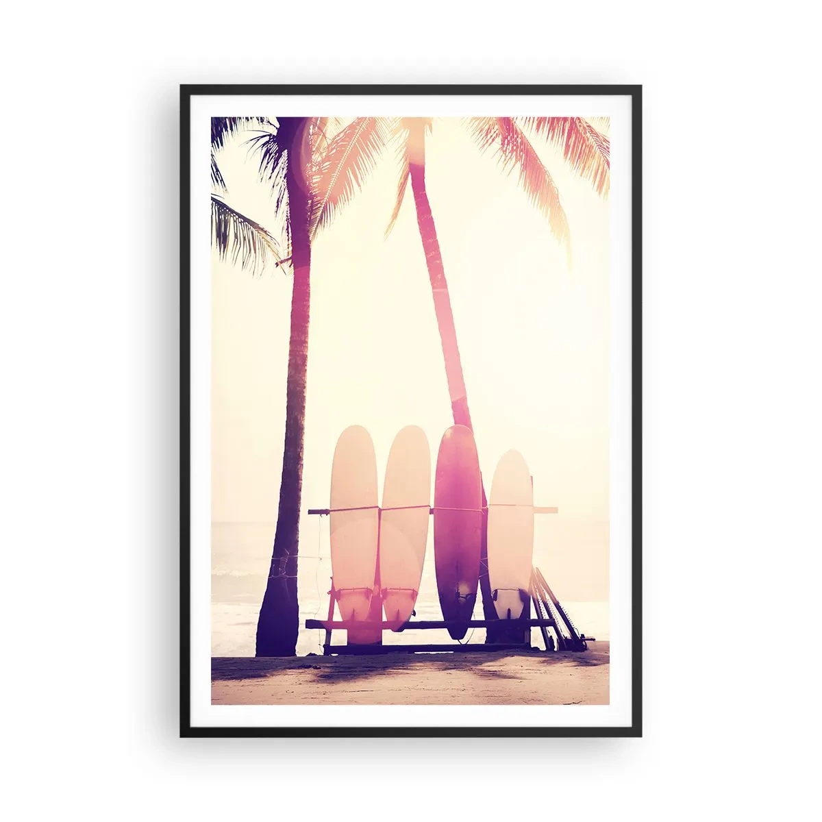 Plagát v čiernom ráme - Bude to skvelý deň - 70x100 cm