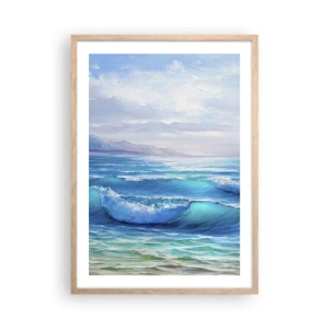 Plagát v ráme zo svetlého duba - Prináša ukojenie - 50x70 cm