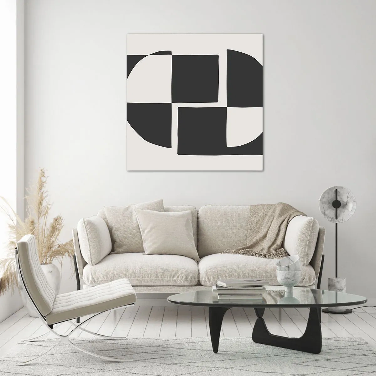 Obraz na skle - Antitéza – syntéza - 60x60 cm