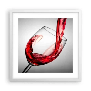 Plagát v bielom ráme - Farba - pohyb - zvuk - 40x40 cm