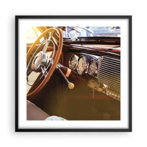 Plagát v čiernom ráme - Závan luxusu z minulosti - 50x50 cm