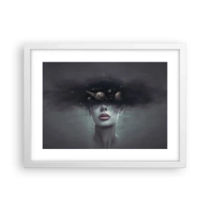 Plagát v bielom ráme - A planéty… - 40x30 cm