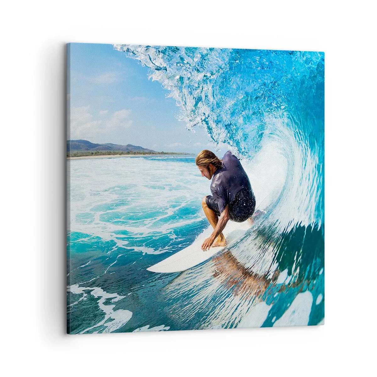 Obraz na plátne - Tancujúci s vlnami - 50x50 cm