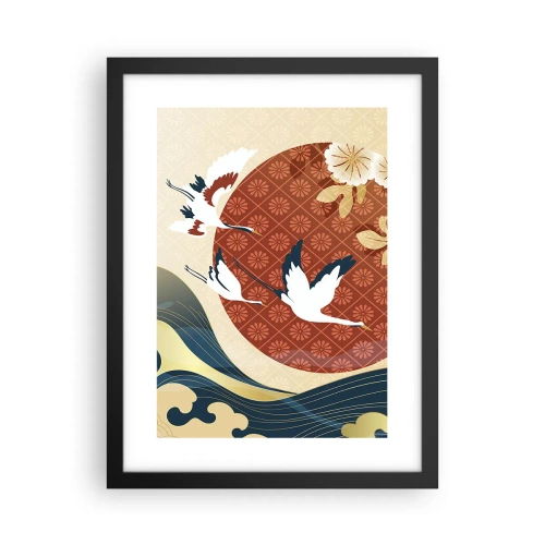 Plagát v čiernom ráme - Japonská rozprávka - 30x40 cm