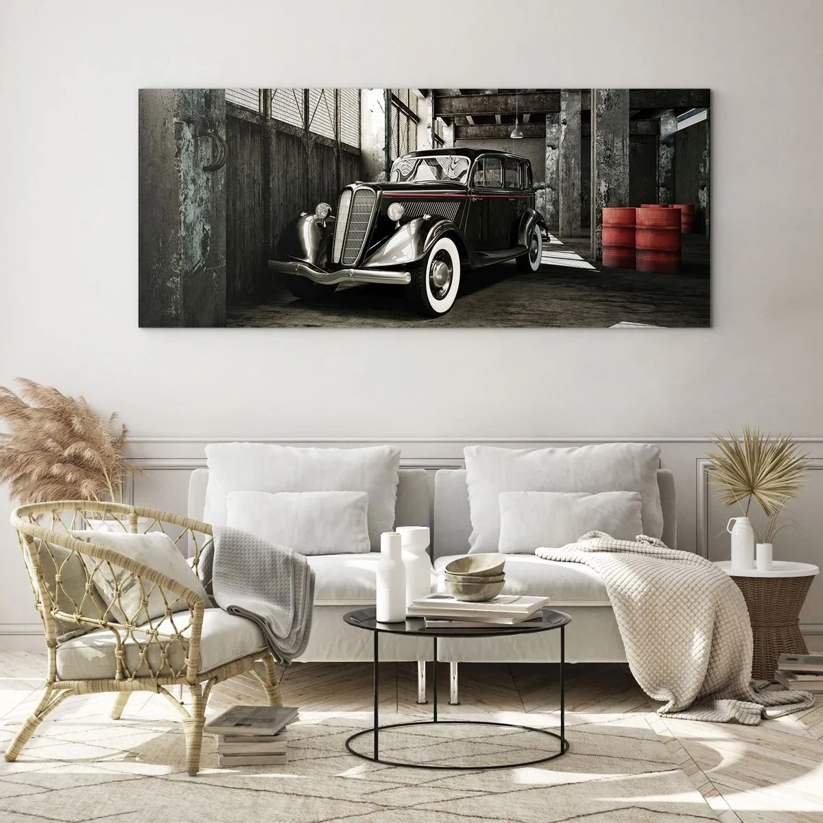 Obraz na skle - Nepominuteľná elegancia 30. rokov - 100x40 cm