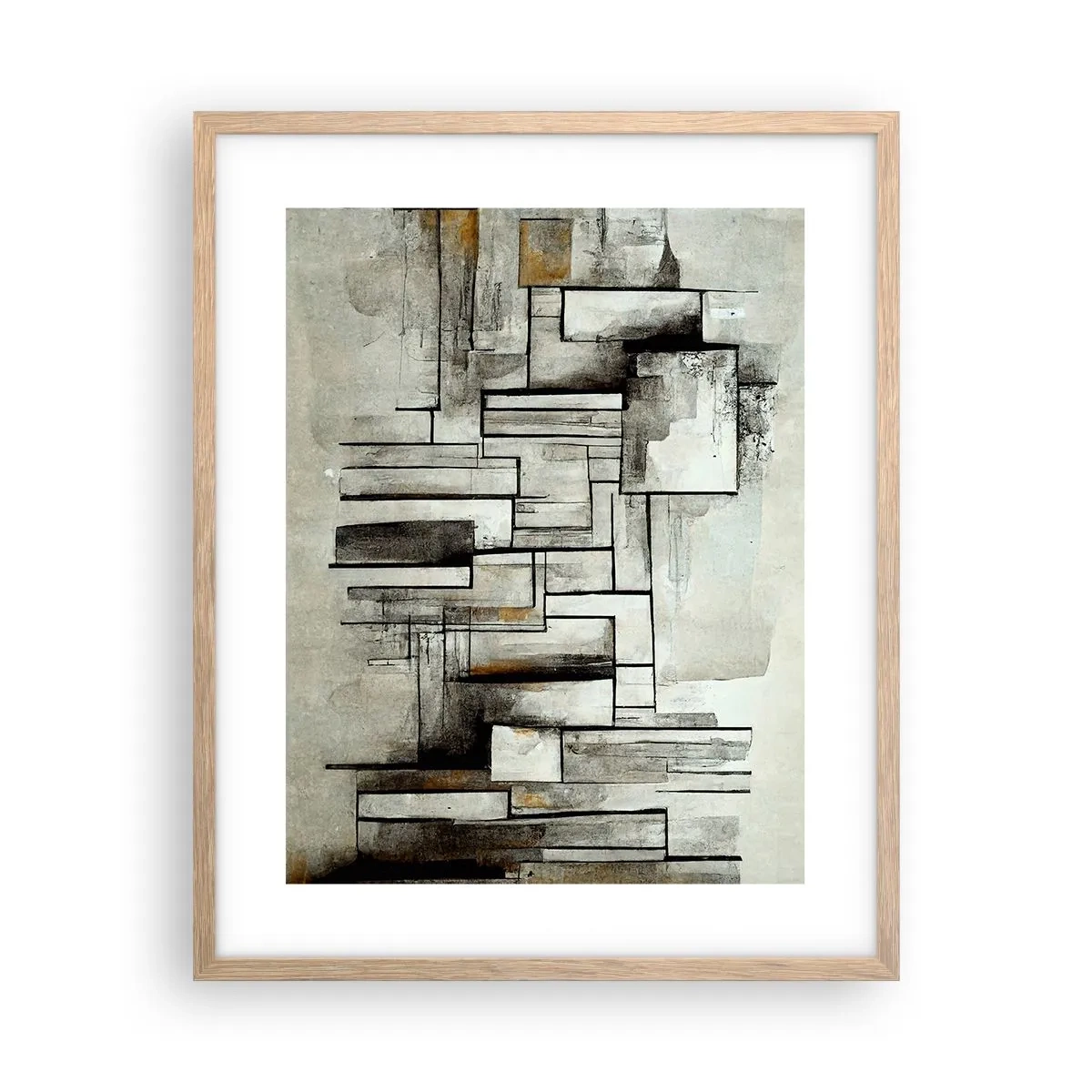 Plagát v ráme zo svetlého duba - Sila jednoduchosti - 40x50 cm