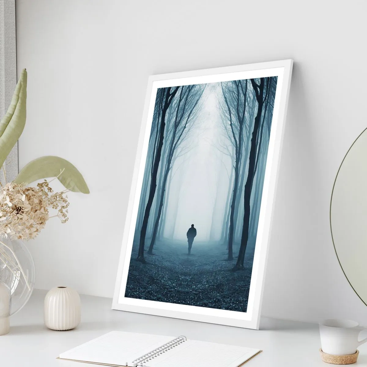 Plagát v bielom ráme - A všetko jednoduché a jasné - 50x70 cm