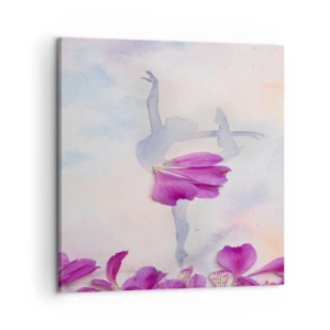Obraz na plátne - Jemná ako kvetina - 60x60 cm