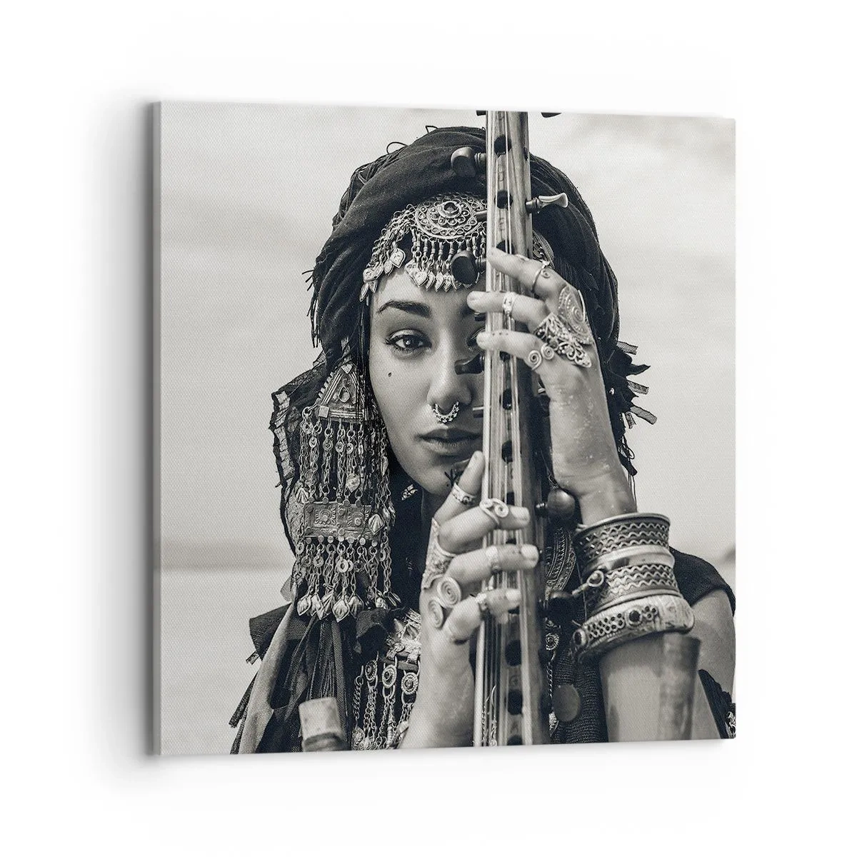 Obraz na plátne - Samotná hudba orientu - 70x70 cm