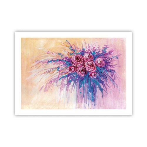 Plagát - Ružová fontána - 70x50 cm