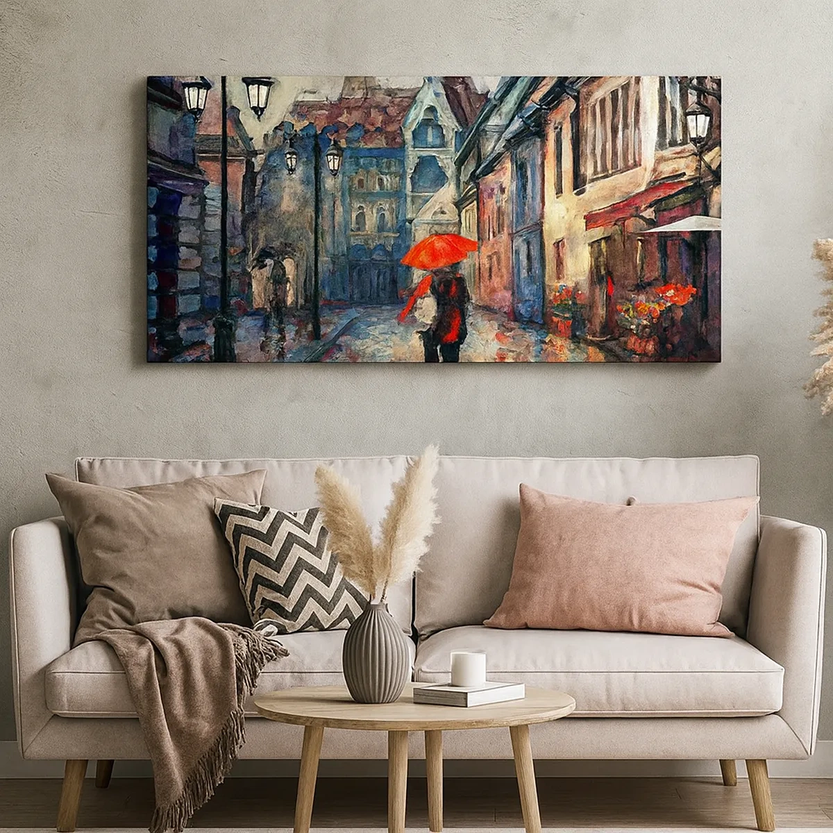 Obraz na plátne - Dážď pre dvoch - 30x30 cm