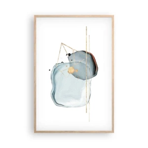 Plagát v ráme zo svetlého duba - Štúdia kvapky - 61x91 cm