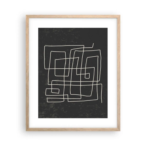 Plagát v ráme zo svetlého duba - Nie je to tak jednoduché - 40x50 cm