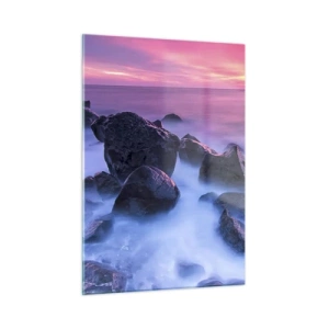 Obraz na skle - Narodeniny v lesku a v hmle - 50x70 cm