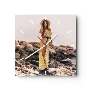 Nástenné hodiny - Kúzlo kameňov - 30x30 cm