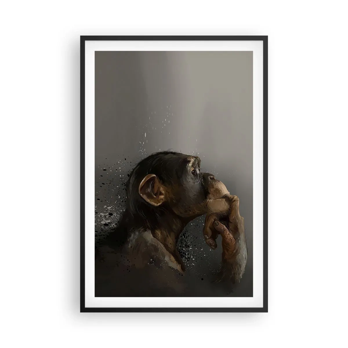 Plagát v čiernom ráme - Určite mysliteľ - 61x91 cm