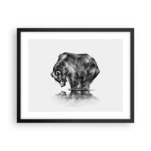 Plagát v čiernom ráme - Je príjemné sa stretnúť s niekým blízkym - 50x40 cm