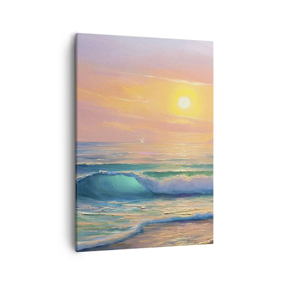 Obraz na plátne - Tyrkysová pieseň vĺn - 50x70 cm