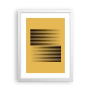 Plagát v bielom ráme - Štvorec protikladov - 30x40 cm