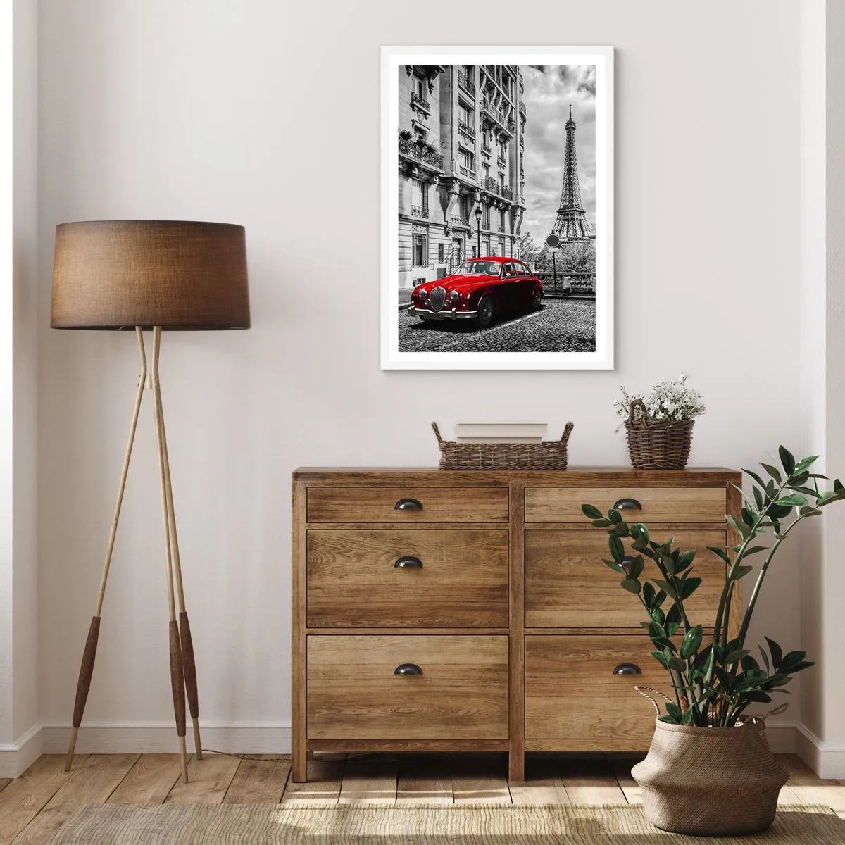 Plagát v bielom ráme - Dravec v meste - 50x70 cm