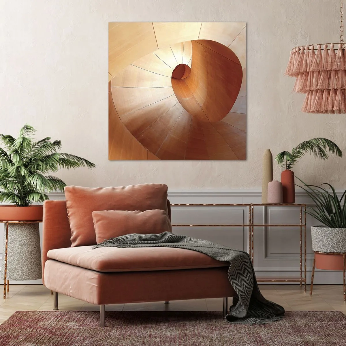 Obraz na plátne - Architektonická serpentína - 60x60 cm