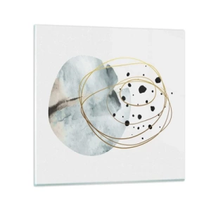 Obraz na skle - V objatí priestoru - 30x30 cm