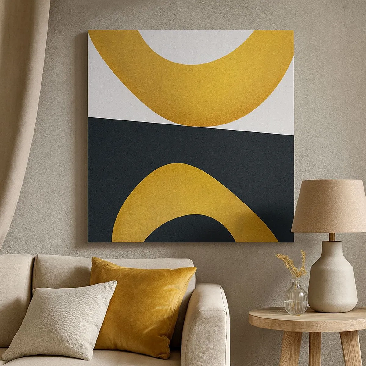 Obraz na plátne - Po prvé: zlato - 30x30 cm