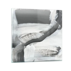 Obraz na skle - Pevným pohybom - 40x40 cm