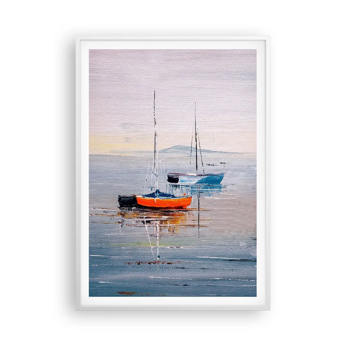 Plagát v bielom ráme - Zaslúžený odpočinok - 70x100 cm