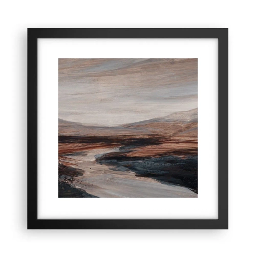Plagát v čiernom ráme -  Pokojné údolie - 30x30 cm