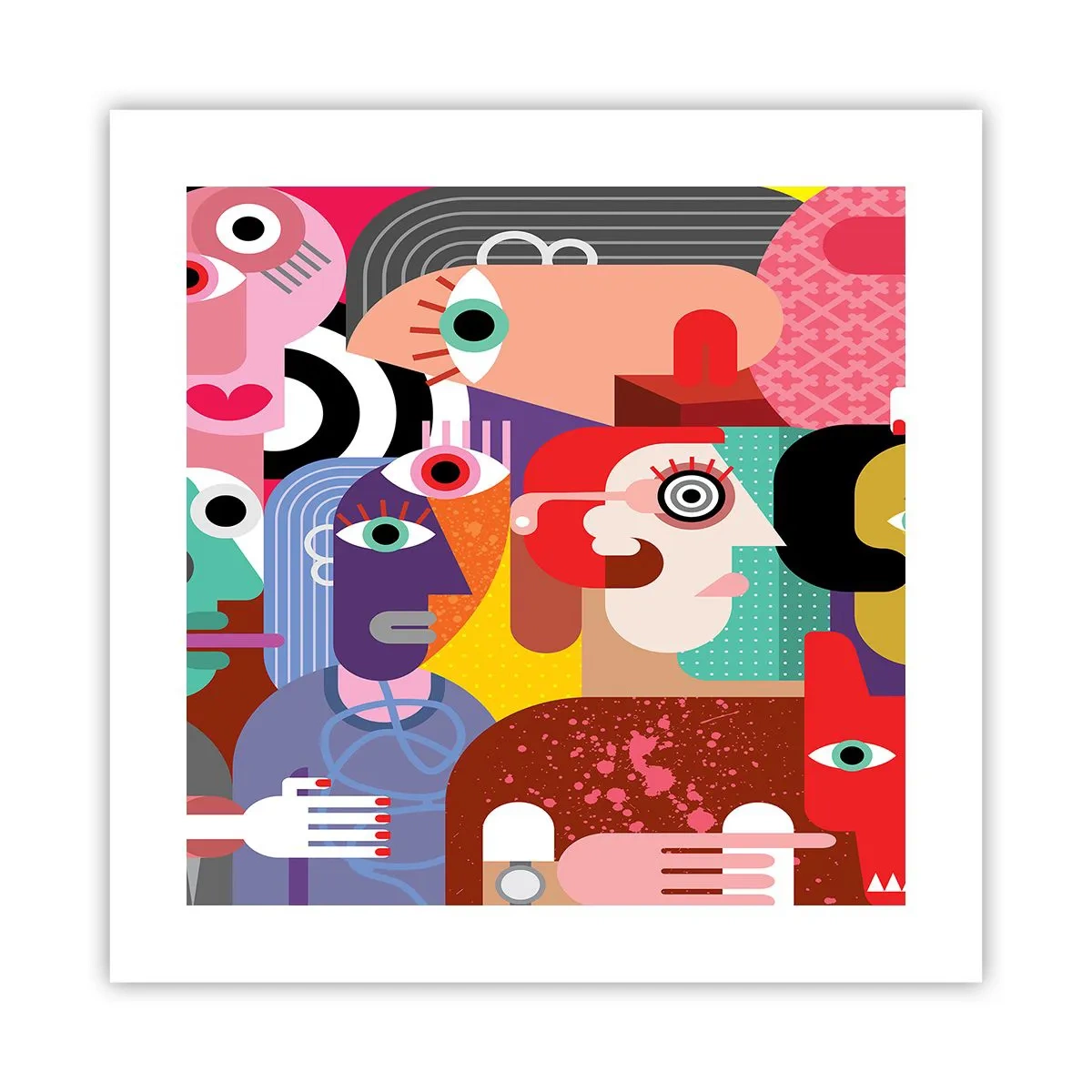 Plagát - My od pána Picassa - 40x40 cm