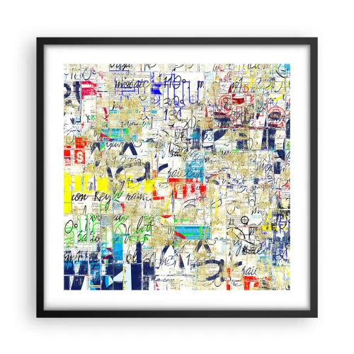 Plagát v čiernom ráme - Proste poteší oči - 50x50 cm