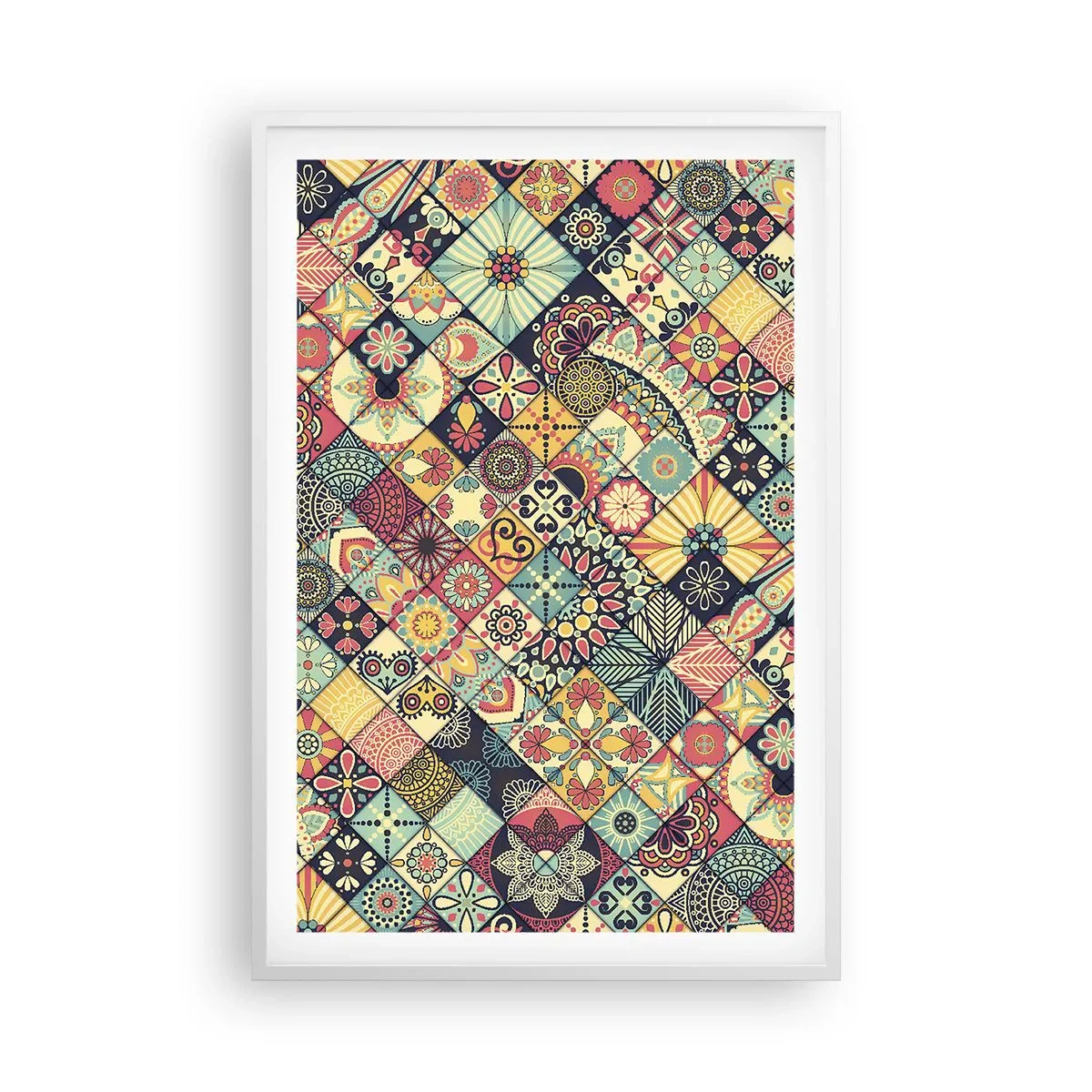 Plagát v bielom ráme - Marocká vízia - 61x91 cm