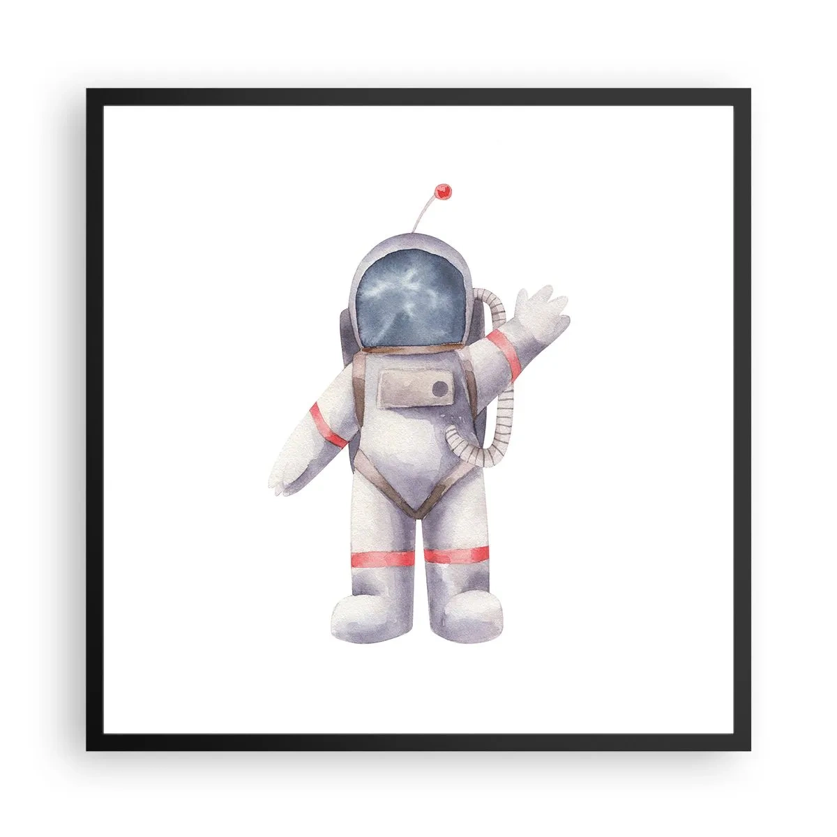 Plagát v čiernom ráme - Tak zatiaľ! - 60x60 cm