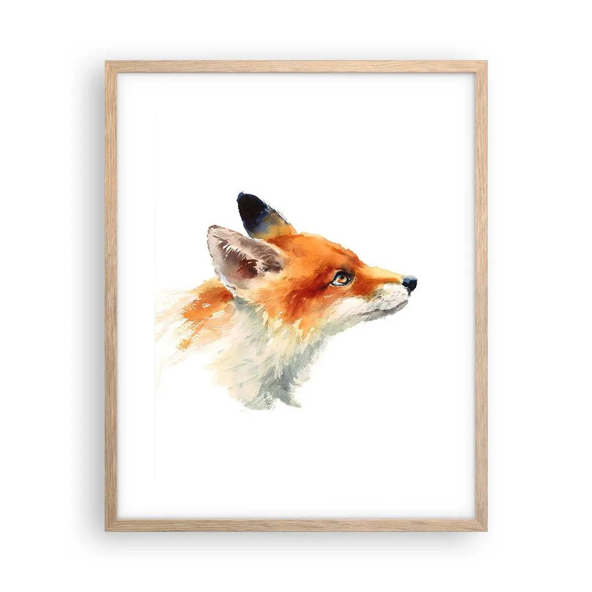 Plagát v ráme zo svetlého duba - Opatrnosti nie je nikdy dosť - 40x50 cm