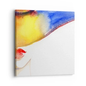 Obraz na plátne - Portrét dámy    - 30x30 cm