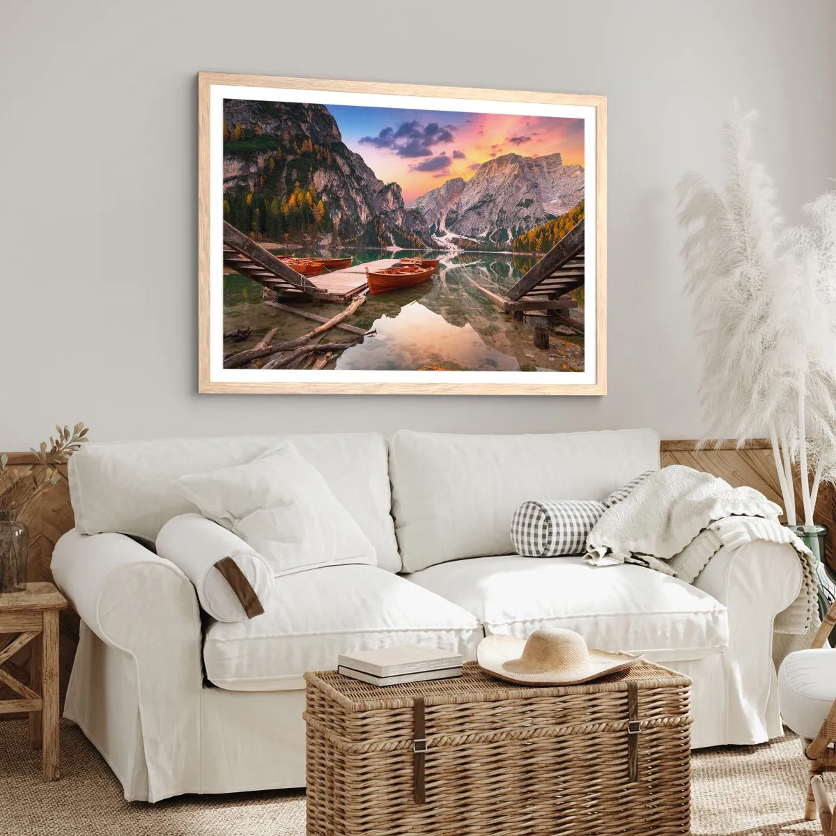 Plagát v ráme zo svetlého duba - Sľub dňa - 100x70 cm