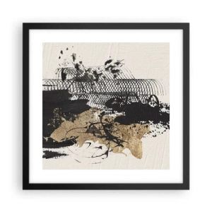 Plagát v čiernom ráme - Kompozícia s vášňou - 40x40 cm