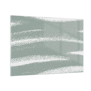 Obraz na skle - Abstrakcia v zimnom štýle - 100x70 cm