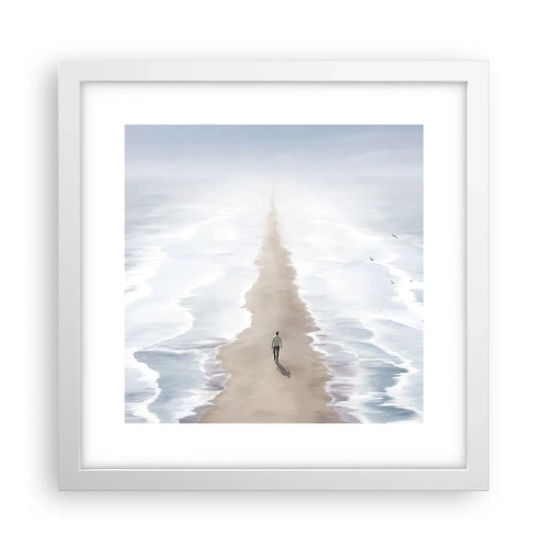 Plagát v bielom ráme - Svetlá budúcnosť - 30x30 cm