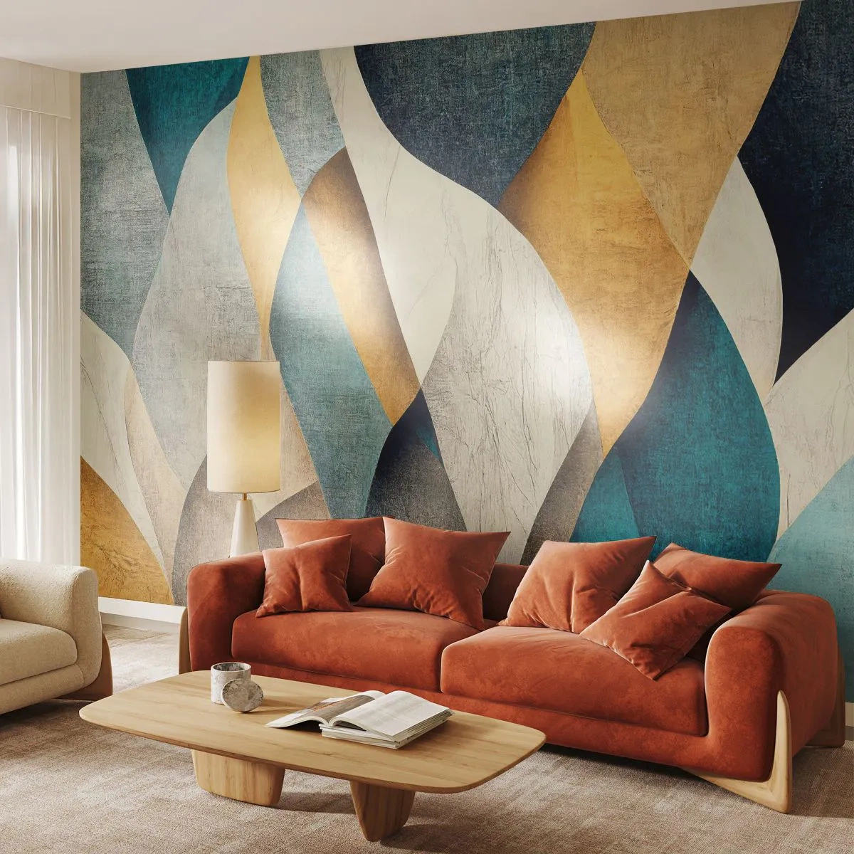 Fototapeta Premium Sand - Rytmus a vlnenie - Abstrakcia, Kus, Opotrebované - 500x350 cm
