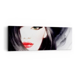 Obraz na plátne - Zafírový pohľad - 90x30 cm